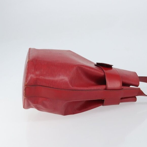 Authentic LOUIS VUITTON Epi Sac Depaule GM Shoulder Bag Red M80197 LV - Picture 10 of 16